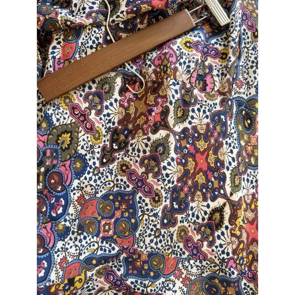 Veronica Beard Mac Midi Skirt Multicolor Asymmetric Hem Feminine, 12